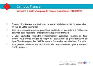 Campusfrance.argumentaire.etudes en France