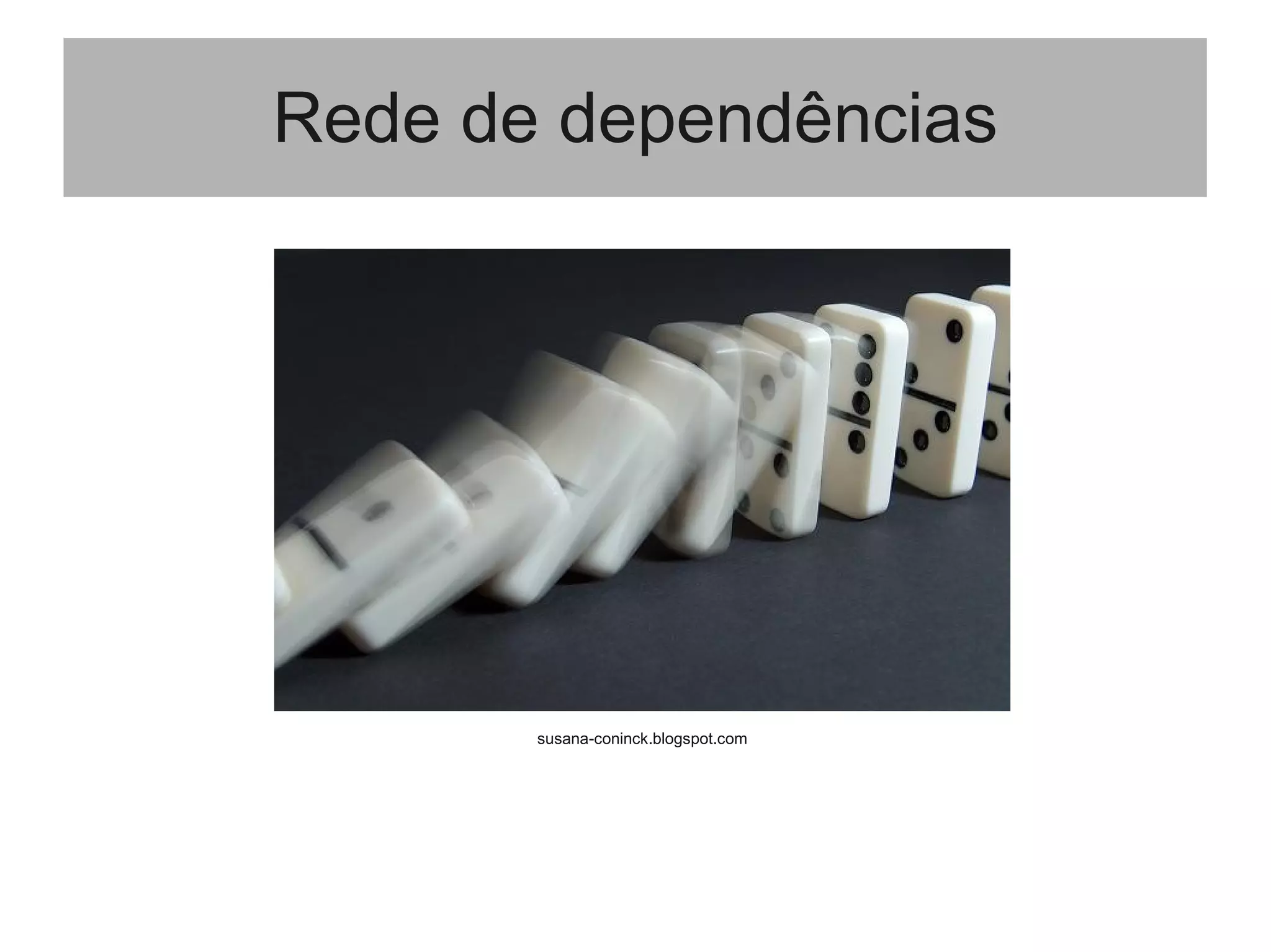 Rede de dependências
susana-coninck.blogspot.com
 