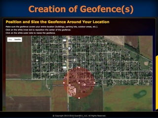 Creation of Geofence(s)
 