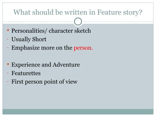 Feature Writing About Person Example campusjournalism-120917065212-phpapp01.ppt