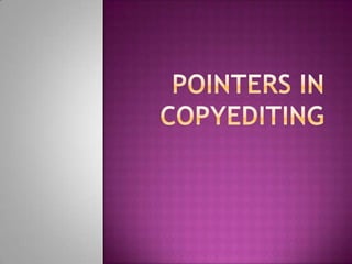 Campus journalism - copyreading and headline writing | PPSX