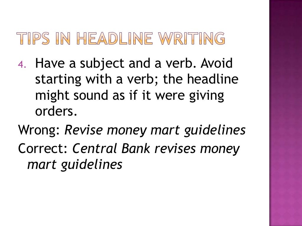 Campus journalism copyreading and headline writing