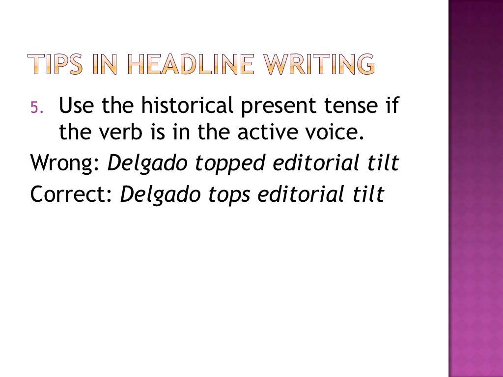 Campus journalism copyreading and headline writing