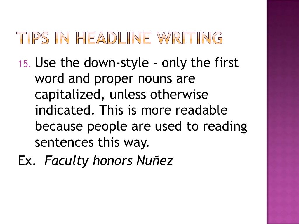 Campus journalism copyreading and headline writing