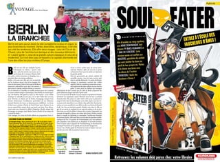 voYaGe.                                par Anne Boyer




BERLIN
LA BRANCHEE
Berlin est sans aucun doute la ville européenne la plus en vogue, la
plus branchée du moment. Variée, diversifiée, dynamique, c’est elle
qui créé les tendances. Elle offre deux visages : celui de l’Est et de
l’Ouest, celui de l’architecture baroque et des nouveaux bâtiments
d’ « avant-garde », celui de la grande culture classique et celui de la
modernité. ce n’est donc pas un hasard si la capitale allemande est
l’une des villes les plus visitées d’Europe.




B
         erlin est une ville aux multiples facettes.                                                              chesse et d’une variété rares, de niveau inter-
         Foisonnante de culture, « pauvre mais                                                                    national. théâtres, salles de concerts et opéras
         sexy » selon les mots de son maire, on n’a                                                               orchestrent d’une main de maître un répertoire
         pas le temps de s’y ennuyer. musées, théâ-                                                               de grande qualité.
tres, parcs, sorties nocturnes et shopping vous y                                                                 pour les gourmands qui aiment explorer de
attendent dans une joyeuse ambiance.                                                                              nouvelles saveurs, vous ne serez pas en reste
berlin, c’est aussi une ville qui s’est reconstruite                                                              dans la capitale allemande : la cuisine berlinoise,
sur les cicatrices encore vives de sa tragique his-                                                               rustique et consistante, convient aux solides
toire du siècle passé. mais la fierté que les berlinois                                                           appétits! mais de nombreux restaurants propo-
éprouvent aujourd’hui pour leur cité montre à                                                                     sent également des plats raffinés et pour tous les
quel point la capitale autrefois divisée et meurtrie                                                              goûts. A noter, pour les clubbers qui émergent
a su se redresser et s’insuffler un souffle nouveau pour être à présent                    difficilement de leur couette, que les cafés de berlin proposent des
ce centre culturel unique et dynamique. dans berlin, on recense quel-                      petits-déjeuners jusque tard dans l’après-midi.
que 150 théâtres, 300 galeries et près de 180 musées! ici, la vitalité                     car la vie nocturne de berlin n’as pas usurpé sa réputation de fêtarde
artistique et culturelle ne tarit pas. L’on se doit d’aller faire un tour,                 invétérée! Les trépidantes soirées débutent dans les bars à cocktails
pour l’histoire, au musée juif de berlin, témoignage unique d’une                          branchés de la ville, salons ou «After-Work-Clubs» pour se poursuivre
histoire douloureuse. L’architecture particulière de son bâtiment,                         jusqu’à l’aube dans les discothèques ou les clubs. Après vous être tré-
nommé between the Lines, ne laisse personne indifférent : en forme                         moussés sur le dancefloor à un rythme à faire pâlir John travolta lui-
d’éclair pour certains, d’étoile de david brisée pour d’autres, il est,                    même, on vous conseille de vous offrir un after sous forme de brunch
encore aujourd’hui, autant décrié que porté aux nues. Vous décou-                          local. une fois ces émotions passées, baladez-vous dans la ville, au
vrirez aussi avec émotion le célèbre chekpoint charlie, unique lieu                        gré de vos envies en profitant de ses oasis de verdure et de ses lacs.
de passage, ou presque, entre berlin ouest et berlin est au temps du                       Jetez donc un oeil à la célèbre colonne de la victoire (Siegessäule), au
« mur de la honte ».                                                                       sommet de laquelle se dresse une statue ailée dorée. montez ensuite
côté musique, les scènes de berlin offrent un programme d’une ri-                          dans la coupole du reichstag et contemplez l’architecture futuriste
                                                                                           du nouveau berlin. Allez aussi faire un tour dans les quartiers emblé-
 Les bons pLans du RoutaRd                                                                 matiques de l’est : le quartier de Friedrichshain, avec son ambiance
 St Cristopher Hostel : Rosa-Luxemburg Str 39-41. ( 81-45-39-60. U-bahn :                  plus populaire, vous séduira par sa simplicité et sa bonne humeur.
 Rosa-Luxemburg Platz. Pas de couvre-feu. Lit en dortoir 20-25 €/pers (un peu              dans un autre style, le quartier de prenzlauerberg, où fleurissent les
 plus cher le w-e) ; doubles sans douche 63-75 € ou avec 75-100 € ; petit déj
 inclus, draps fournis. CB acceptées. Grande AJ privée offrant presque le confort          boutiques branchées de la capitale, fera la joie des shoppeuses.
 d’un hôtel. Intérieur spacieux, moderne et design. Quartier calme, sûr, à proximité       Foncez vite à berlin, guide du routard en main, et laissez-vous sur-
 d’Alexanderplatz. Dortoirs impeccables de 5, 6 ou 8 lits superposés (certains sont        prendre par cette ville en perpétuel mouvement...
 mixtes, d’autres séparés). Chambres doubles propres et soigneusement arrangées.
 Grand salon et bar-cafétéria. Location de vélos et postes Internet.
 Lindenbräu im Sonycenter : Bellevuestr 3-5.( 25-75-12-80 U-bahn et S-bahn
 : Potsdamer Platz. Tlj 11h-1h30 (2h30 le w-e). Carte 8,50-16 €. Carte en français.
 Une brasserie bavaroise dans une ambiance high-tech où les bières proposées
 sont brassées sur place. Cuisine d’inspiration autrichienne, comme les Knödels aux
 épinards et les Schnitzels (escalope panée), servis dans une corbeille de pain.
 Tacheles: Oranienburger Str 54-56a. ( 282-61-85. U-bahn : Oranienburger
 Tor. Ouv tlj jusqu’à 2-3h. Concerts intéressants (se renseigner). Centre culturel,
 établi dans un ancien centre commercial, c’est l’un des symboles de la culture
 alternative. Des expos (peinture, sculpture), pièces de théâtre et spectacles y sont
 régulièrement organisés. Installez-vous dans la cour, un vaste terrain de sable sau-
 poudré de fauteuils en cuir noir, d’objets loufoques et d’ateliers d’artistes. Jeunesse     Guide Berlin :   Guide de conversation
 branchée et interlope et quelques badauds viennent s’y encanailler.                          9.90 euros      allemand : 6.90 euros       www.routard.com
12 / cAMpus MAg MAI                                                                                                                                                     MAI cAMpus MAg / 13
 