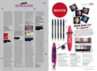 supporters, aux couleurs de        d’estampes et peintures depuis      au même endroit et au même          de bien-être et de remise en
                                                                                                                                               bOUQUIn
                                                                                                                                                bEaUTE
leur équipe et légendées par       le 28 janvier et ce, jusqu’au 6     moment. Vous aurez l’occasion       forme. Si vous êtes sceptiques
les supporters eux-mêmes,          février. Un marché du nouvel        de venir avec vos produits de       en matière d’art divinatoire,


                                                                                                                                                                                                       1
illustrent notamment leur          an chinois sera organisé sur le     beauté et maquillage inutilisés,    rien ne vous empêche d’aller y
soutien quotidien à leur équipe.   parvis du centre commercial         et de repartir avec ceux des        faire un tour. Vous pourriez être
Afin de réaliser cette œuvre,      Italie 2 du 4 au 6 février entre    autres participantes !              surpris, qui sait ?
Stefan Ruiz, grand photographe     10h et 19h. Une conférence          Beauty Party/Free Troc Party        Salon Parapsy 2011
américain, a parcouru le pays      sur l’art contemporain chinois      Beauté (dimanche 13 février         Du 9 au 14 février 2011
pendant un mois pour aller à       se tiendra le 4 février. Enfin,     2011 de 15h à 18h)                  tous les jours de 10h30 à
la rencontre de ces supporters.    n’oubliez pas le célèbre défilé     Inscriptions sur www.les-bons-      20h/ nocturnes les 9, 10 et 11
Il a été de nombreuses fois
récompensé pour son talent
et son imagination. Travaillant
                                   à travers le 13e. Attention, la
                                   circulation sera bloquée aux
                                   voitures. Pour vivre pleinement
                                                                       plans.fr
                                                                       association la Maizon
                                                                       13 rue collette
                                                                                                           jusqu’à 22h
                                                                                                           espace champerret – Place
                                                                                                           de la porte de champerret,
                                                                                                                                                                           4
selon son rituel du triptyque,     cet évènement, choisissez           75017 Paris, M° : Guy Môquet        Paris 17e

                                                                                                                                                                                                                                 r
                                                                                                                                                                                                                 ein feux su
Stefan Ruiz livre des photos       l’arrondissement le plus            www.lamaizon.net                    tarif: 8 euros


                                                                                                                                                                                                              pl
représentant les gens, les lieux   chinois de Paris.                                                       http://www.salonparapsy.com



                                                                                                                                                                              5                                                !
et les choses.                     Les musiques et chants



                                                                                                                                                                                                                l e re g a r d
Stade de France                    traditionnels ; les pétards et                                          Du shoPPing
Rue Jules Rimet                    les lanternes ; les dragons, les                                        Pour moins
93216 Saint Denis                  tigres, les lions et les lapins :                                       De 10 euros ?                                                                                                                                     onc
                                                                                                                                                                                                                                              asse, il est d
tél : 01 55 93 00 00               voici ce qui vous attend ! X’n                                          La friPe
                                                                                                                                                                                                                        est par là que tout p         nt par
Métro Saint-Denis, Porte de        nián ho (Bonne année) !
                                                                                                                                                                                                          Le regard, c’ de le sublimer. en passa fards à
Paris                              Plus d’informations sur toutes                                          Des vêtements à partir de deux
                                                                                                                                                                                                              im portant                 les y eux, les
                                                                                                                                                                                                 au                        crayon pour                  duits mais
                                                                                                                                                                                                           le mascara, le iste une multitude de pro roduit
                                   les activités parisiennes                                               euros, c’est possible ! Dans ce
                                   organisées pour le nouvel an                                            petit magasin, vous trouverez                                         nouve                                il ex                          ion p
                                   chinois sur : www.paris.fr /                                            des caisses remplies de                                                                       paupières… isir ? Voici donc la select tromper.
                                                                                                                                                                                                           lesquels cho                 ne pas v  ous
                                                                                                                                                                                                                          belline pour
                                   www.evous.fr / www.mairie13.                                            vêtements d’occasion à partir
                                   paris.fr                                                                de deux euros. Les arrivages
                                                                                                                                                                                                             Gemey-May
                                                                                                           ont lieu tous les jours et les
                                   Beauty…                                                                 prix changent en fonction du
                                   Party !                             intéressé Par                       jour de la semaine. Comptez
                                                                       Les sciences                        deux euros pour le lundi, le
La chine                           Organisée le 13 février par le      occuLtes ?                          jeudi et le samedi, trois euros
s’invite à                         staff du site les-bons-plans.fr,                                        pour le mercredi et cinq pour
Paris                              la Beauty Party est réservée à      Si les arts divinatoires vous       le vendredi. Cette friperie
                                   la gent féminine. Le concept :      attirent, ou si vous êtes           « mini prix » propose de bons


                                                                                                                                                   3
Le dimanche 6 février, c’est       venez avec votre matériel de        simplement curieux, alors           basiques indémodables : de
le nouvel an chinois ! Pour        maquillage ou autres soins ;        rendez-vous à l’Espace              la fameuse chemise blanche
cette occasion, Paris se met       occupez-vous de deux filles         Champerret de Paris. Le             qui s’adapte à toutes les
à l’heure chinoise et organise     et recevez en retour deux           salon Parapsy vous ouvre ses        occasions à la simple paire
de nombreux défilés. Cette         soins que vous aurez choisis.       portes du 9 au 14 février pour      de ballerines indispensable !
année 2011 sera placée sous        L’évènement est gratuit, mais       vous présenter la voyance,          On troque ses escarpins de 12
le signe du lapin. Dans le 3e
arrondissement, exposition,
conférence, ateliers et défilé
sont prévus entre le 1er et le
                                   vous devez vous inscrire sur le
                                   site à partir du 13 janvier. Vous
                                   aurez ensuite rendez-vous
                                   entre 15h et 18h au siège de
                                                                       l’astrologie et la numérologie.
                                                                       C’est la 25ème édition de ce
                                                                       salon qui rencontre un grand
                                                                       succès chaque année. Au
                                                                                                           centimètres pour une bonne
                                                                                                           paire de ballerines, les filles !
                                                                                                           Si, au contraire, vous souhaitez
                                                                                                           vous débarrassez de certains
                                                                                                                                                                                                                                                                                   2
5 février. Dans le quartier de     l’association La MaiZon à Paris,    programme : consultations de        vêtements, postez-vous
Belleville (20e), vous pourrez     pour passer un après-midi de        voyants et astrologues, ateliers,   devant votre armoire, mettez            1 / LEs FarDs a PaUPiErEs                 3/ UN EYELiNEr                                    le nouveau mascara Cil à Cil
admirer un défilé traditionnel     détente. Pas besoin d’être une      animations et de nombreuses         de côté tous les vêtements              CosMiC DUo                                rEVoLUTioNNairE                                   Volum’Express. Son secret ? Sa
composé du mythique dragon,        pro, il suffit juste de maîtriser   conférences. Les sujets des         qui vous grattent, qui sont
                                                                                                                                                   Une poudre douce et fine qui tient        Sa formule gel assure une couleur                 brosse Attrap’cils et sa formule
                                                                                                                                                   pendant des heures pour illuminer         ultra intense. Son pinceau permet                 démêlante. Résultat : un volume
de tigres et d’animations          les bases du soin que vous          conférences sont vastes             abîmés ou que vous n’aimez
                                                                                                                                                   vos paupières d’un voile de nacre.        un tracé facile et précis. Un look                ultra-ciblé, cil à cil, sans paquet !
musicales. D’autres festivités     apporterez. Le choix est vaste      et plutôt… « cosmiques » :          tout simplement plus et
                                                                                                                                                   Disponible en 5 teintes.                  rock assuré ! gel eye liner : 9.31€
sont prévues dans les              et dépend des participantes :       voyance, sens des symboles,         déposez-les dans cette friperie.        cosmic duo : 9.56€                                                                          Une frange de cils plus fournie et
10e, 11e, 17e, 19e et 20e          manucure, massages de               présentation de massages,           Une opération qui prend du                                                        4/ LE CraYoN oriENTaL                             ultra-noire ? Utilisez le mascara
arrondissements ; et, dans le      différentes parties du corps,       astrologie, chamanisme,             temps certes, mais qui vous             2/ LEs PaLETTEs EYEsTUDio                 Disponible en 5 couleurs, ce khôl                 l’Effet Faux-Cils Black Drama
Marais (4e), un superbe défilé     pédicure, maquillage,               réincarnation, tarot, guérison,     rapportera un peu d’argent.             Composée de 4 couleurs en                 authentique vous permet de réali-                 Volum’Express. Le glam des faux
aura lieu place de l’Hôtel de      relooking, tatouage au henné…       oracle, etc. Auto-surnommé          Toujours utile en temps de              harmonie, cette palette très facile       ser un trait fin ou épais voir smoky.             cils dans un mascara !


                                                                                                                                               5
Ville à partir de 15h.             ou autres ! Le tout autour de       « le salon le plus atypique de      crise !                                 d’utilisation, vous permettra             crayon oriental : 4.26€                           l’effet Faux-cils black
Sans oublier, bien sûr, le         boissons chaudes et petits          France », Parapsy est aussi le      la Fripe                                d’obtenir un résultat digne des pro-                                                        drama : 10.26€
quartier chinois de Paris, le      gâteaux.                            salon du corps et de l’esprit       196 rue Saint Maur                      fessionnels. Disponible en plusieurs      5-6/ LEs MasCaras                                 cil à cil : 10.26€
13e arrondissement. Vous           Astuce supplémentaire : la Free     où vous pouvez vous relaxer         75010 Paris                             coloris.palette eye studio : 10.80€       Pour des yeux revolver, utilisez
pouvez découvrir l’exposition      Troc Party Beauté se déroulera      et approfondir des méthodes         Métro Goncourt                                                                 Vous trouverez ci-dessous les prix constatés des produits sélectionnés au CCP12/2010 (Source : IRI)


20 / CAMPUS MAG FéVRIER
                FEVRIER                                                                                                                                                                                                                                 FéVRIER CAMPUS MAG / 21
 