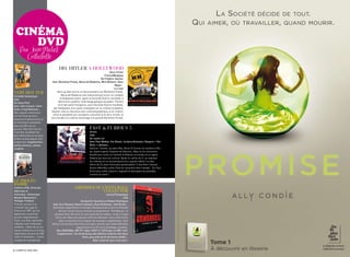 Cinéma
     dvd
     Par Jean-Michel
        Cathelotte

                                        hh, hItler a hollywood
                                                                                      Docu-fiction
                                                                                  France/Belgique
                                                                               De Frédéric Sojcher
                                   Avec Micheline Presle, Maria de Medeiros, Wim Willaert, Hans
                                                                                           Meyer…
                                                                                          Le 4 mai
very hot tuB                           alors qu’elle tourne un documentaire sur micheline presle,
Comédie fantastique                        maria de medeiros met indirectement à jour un complot
USA                                      d’Hollywood visant, après la seconde guerre mondiale, à
De Steve Pink                           détruire le système cinématographique européen. partant
Avec John Cusack, Clark                 d’un fait avéré (l’exigence, post-seconde guerre mondiale,
Duke, Craig Robinson…               par Hollywood, d’un quasi-monopole sur le cinéma européen),
Des copains reviennent            sojcher crée un fascinant ovni cinématographique, à mi-chemin
sur les lieux de leurs             entre le pamphlet pro-exception culturelle et le docu-fiction, le
vacances d’adolescents et        tout enrobé d’un vibrant hommage à la grande micheline presle.
se retrouvent propulsés
dans les 80’s via un
jacuzzi. very Hot tub est                                           fast & furIous 5
l’une des comédies les                                              Action
plus délirantes et les plus                                         USA
drôles sorties depuis très                                          De Justin Lin
longtemps. Suppléments :                                            Avec Paul Walker, Vin Diesel, Jordana Brewster, Dwayne « The
bande annonce, scènes                                               Rock » Johnson…
coupées.                                                            Dominic toretto, sa sœur mia, brian O’conner se cachent à rio
                                                                    de Janeiro après l’évasion de Dominic. mais ils se retrouvent
                                                                    bientôt pris entre un homme d’affaires corrompu et un agent
                                                                    fédéral qui veut les coincer. après le carton du 4, on reprend
                                                                    les mêmes et on recommence (on y ajoute même l’un des
                                                                    héros du 2), pour notre plus grand plaisir il faut bien l’avouer.
                                                                    action débridée, jolies filles au caractère bien trempé… Du Fast
                                                                    & Furious crétin, bourrin, explosif et distrayant au possible,
                                                                    comme on aime !

le Procès
BarBIe
Coffret 6 DVD. Direction                               GrIndhouse l’IntéGrale
éditoriale et                                                      collector
historique : Dominique                                                            Action/Fantastique
Missika Réalisation :                                                                             USA
Philippe Truffault                                         De Quentin Tarantino et Robert Rodriguez
premier procès d’un               Avec Kurt Russell, Rosario Dawson, Rose McGowan, Josh Brolin…
criminel nazi jugé en             Distribués séparément en europe, boulevard de la mort et planète
France en 1987, qui fut                terreur furent conçus comme un programme “grindhouse” et
également le premier               auraient donc dû sortir en une seule fois en salles…ce qui n’a pas
procès intégralement                été le cas. mais vous pouvez enfin les découvrir sous cette forme
filmé. les faits reprochés             dans ce box bourré à craquer de nouveaux suppléments. seul
à barbie sont tristement         bémol, les versions des films sont plus courtes que celles diffusées
célèbres : rafles de la rue                            séparément et la vF est le doublage canadien.
sainte-catherine et d’izieu,         Box 3DVD/Dble. BR TF1 vidéo. VOST 5.1 (DTS pour le BR), 16/9.
déportation de plus de 600            Suppléments : les 6h de bonus des éditions collector des deux
Juifs et résistants... il sera                              films, plus près de 4h de bonus inédits…
condamné à perpétuité.                                                Maxi-collector pour mini-prix !


6 / campus mag mai                                                                                                                      mai campus mag / 7
 
