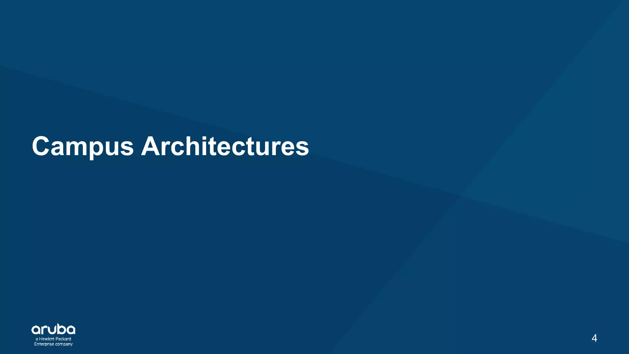 4
Campus Architectures
 