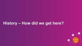 History – How did we get here?
 