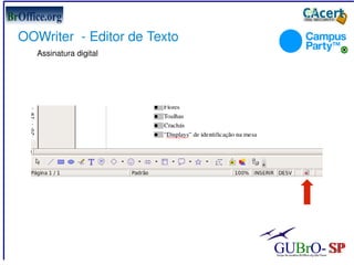 Multifuncionalidades OOWriter  - Editor de Texto 
