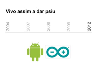 Vivo assim a dar psiu
2004




        2007




                 2008




                        2009




                               2012
 