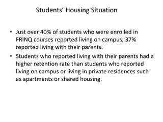 Exploring Financial ConcernNew survey questions – Fall 2010(Input from: Dee Wendler, Eric Blumenthal, Jackie Balzer, Philip Rogers, James Ofsink, Becki Ingersoll)Financial Resources
