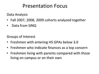 Includes both full-time and part-time students