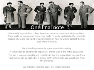 designed to answer a research question