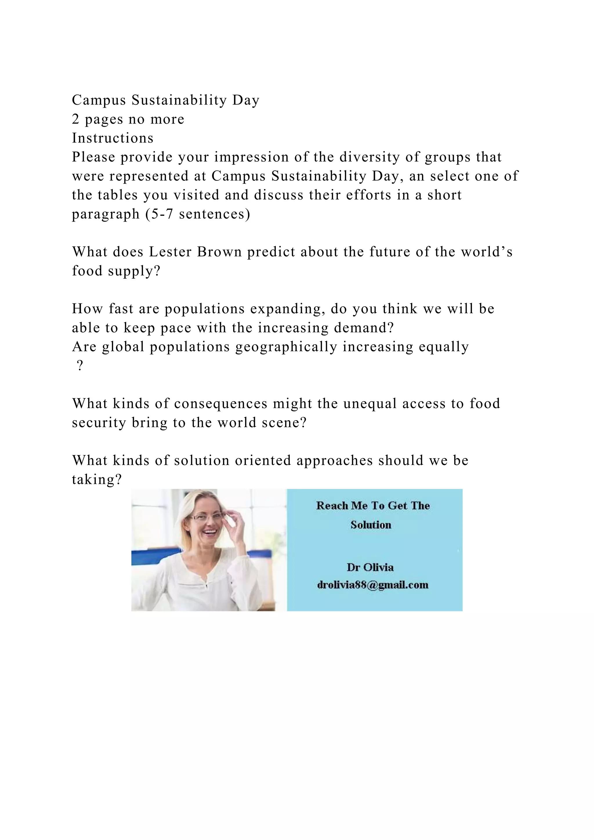 Campus Sustainability Day2 pages no more InstructionsPlease pr.docx
