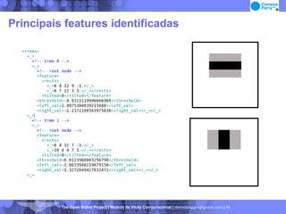 Principais features identificadas 