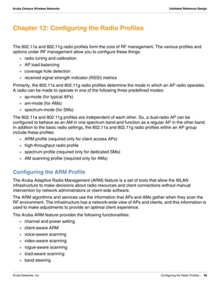 Aruba Campus Wireless Networks | PDF
