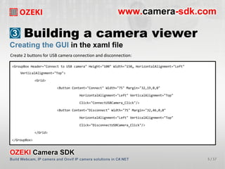 How to implement camera recording for USB webcam or IP camera in C#.NET