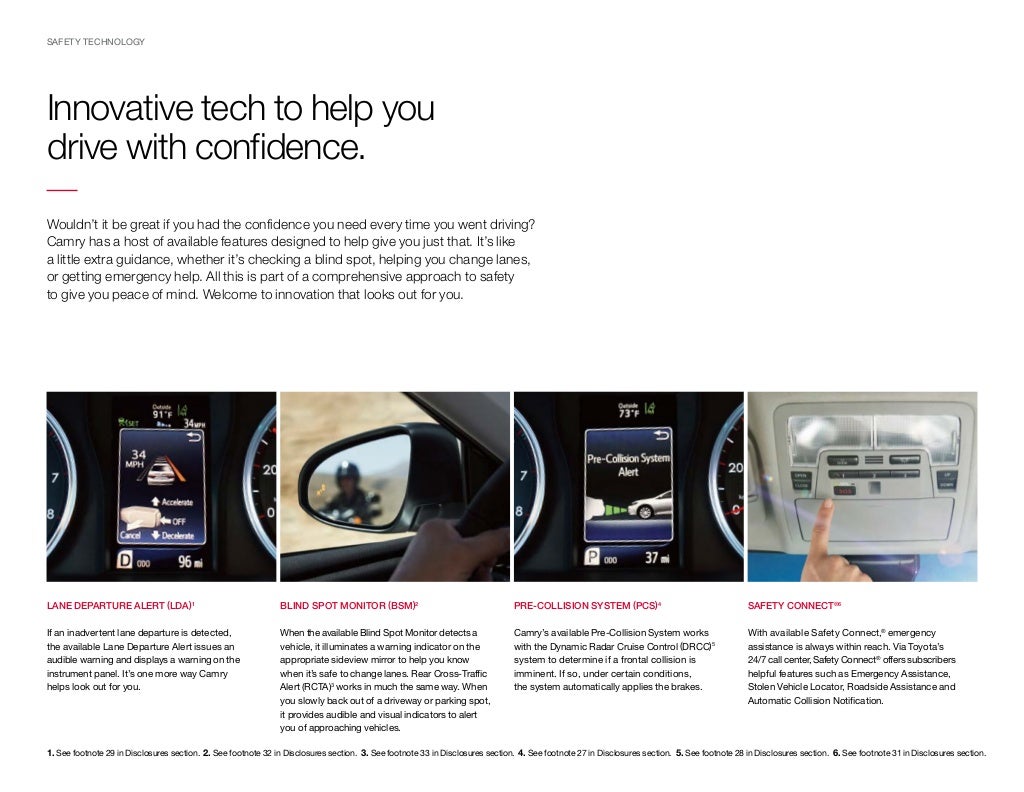 2016 Toyota Camry Brochure Pekin IL Toyota Dealer