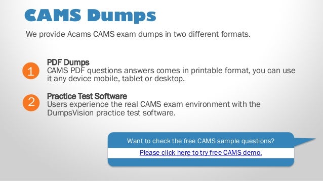 New CAMS Test Papers