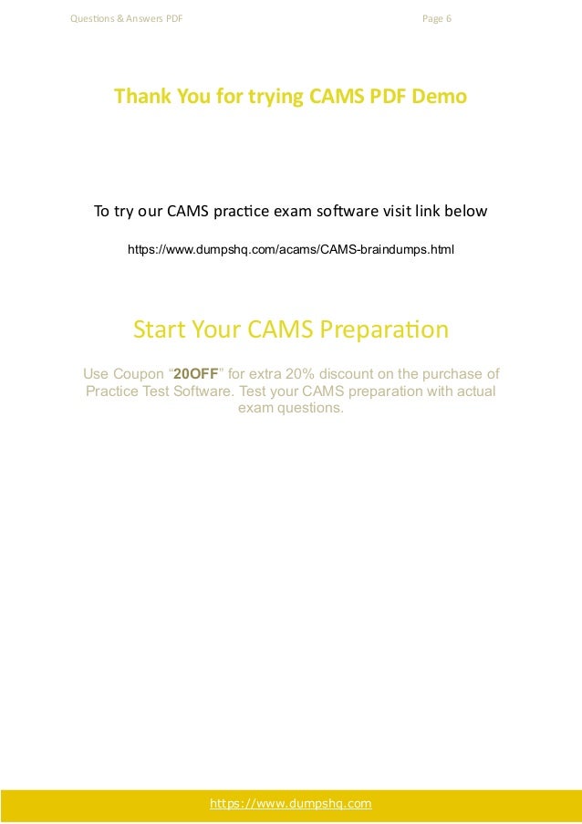 CAMSテスト模擬問題集