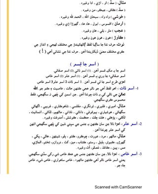 SINDHI GRAMMAR NOTES FOR JEST AND PST TEST PREPARATION