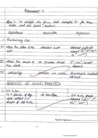 Class 12 chemistry Full practical file [2020] ,PDF Link in Description ...