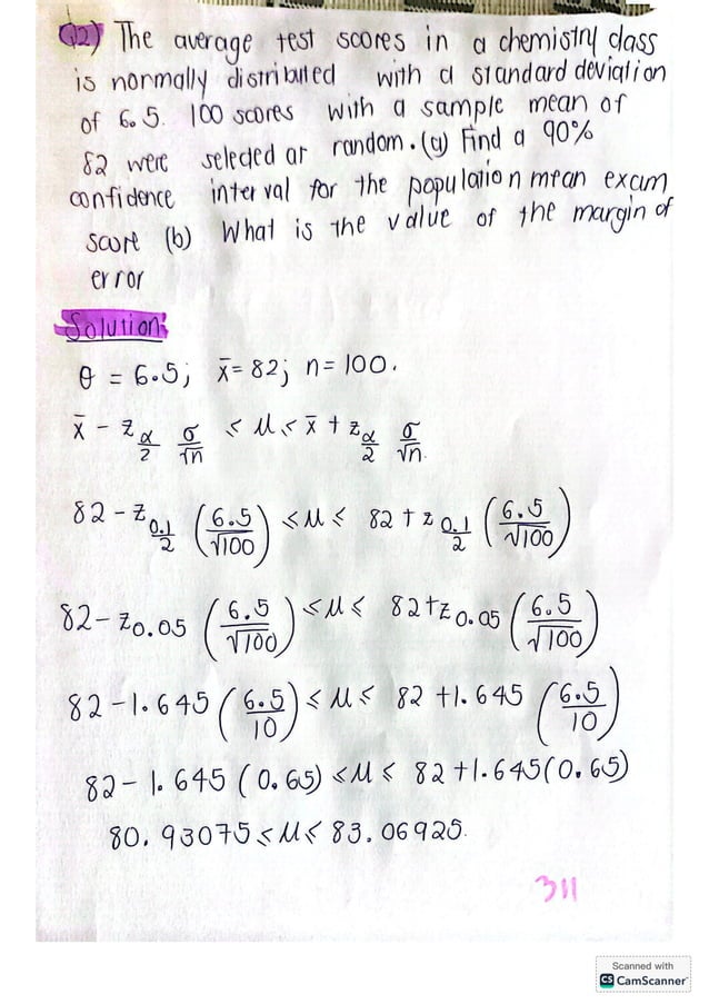 Interval estimation statistics notes pdf