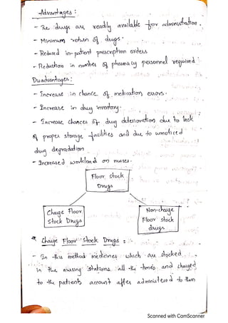 Hospital pharmacy services