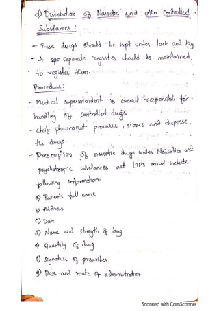 Hospital pharmacy services