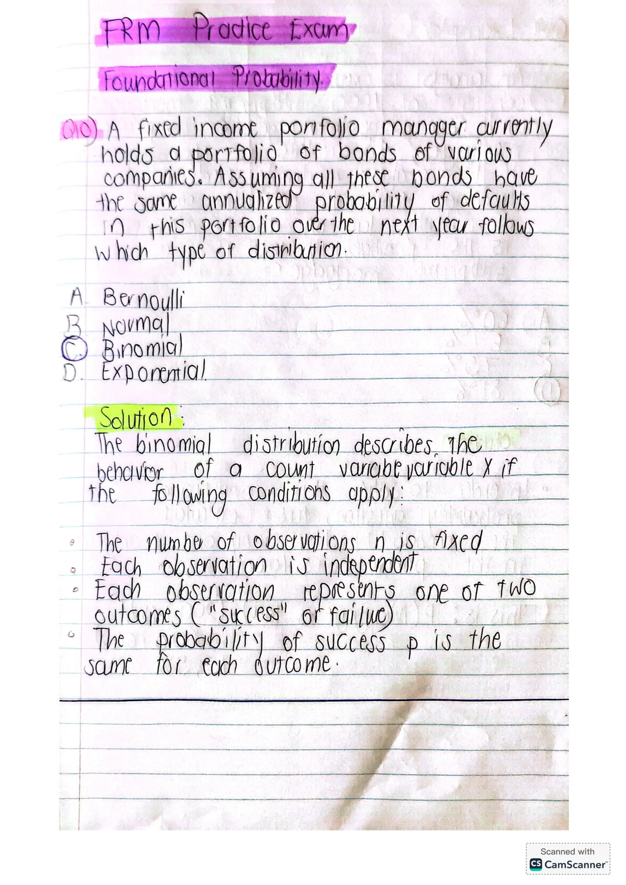 FINANCIAL RISK MANAGEMENT EXAM PRACTICE QUESTIONS pdf