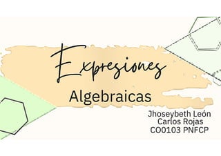 Expresiones algebraicas 