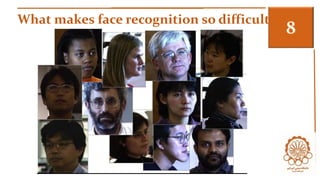 What makes face recognition so difficult ? 3 
 