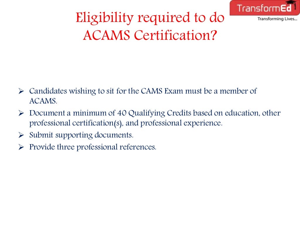 ACAMS Certification Training in DubaiUAE ACAMS Certification Study…