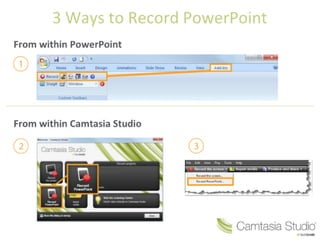 Camtasia getting started guidee