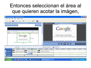 Entonces seleccionan el área al que quieren acotar la imágen, 