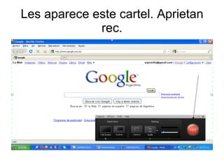 Les aparece este cartel. Aprietan rec. 