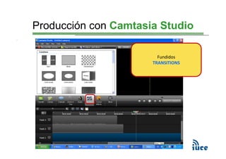Producción con Camtasia Studio

                        Fundidos
                      TRANSITIONS
 