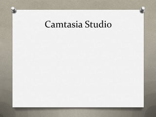 Camtasia Studio

 