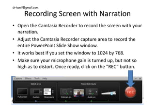 Using Camtasia Studio To Create Content | PDF