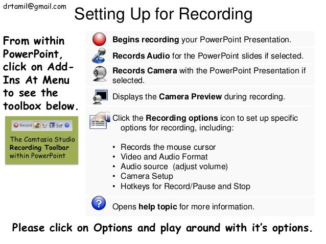 Using Camtasia Studio To Create Content