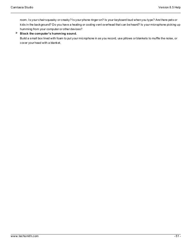 Camtasia studio 8.5_help