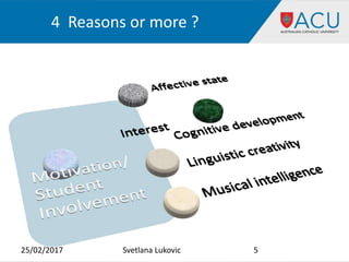 4 Reasons or more ?
25/02/2017 5Svetlana Lukovic
 