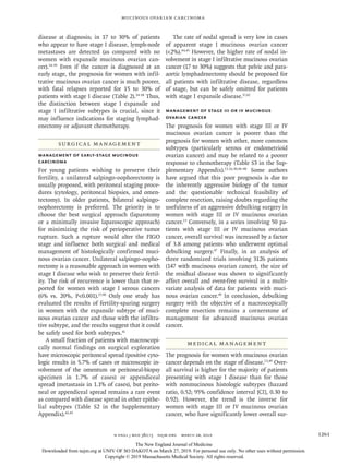 Ca mucinoso de ovario 2019 nejm | PDF