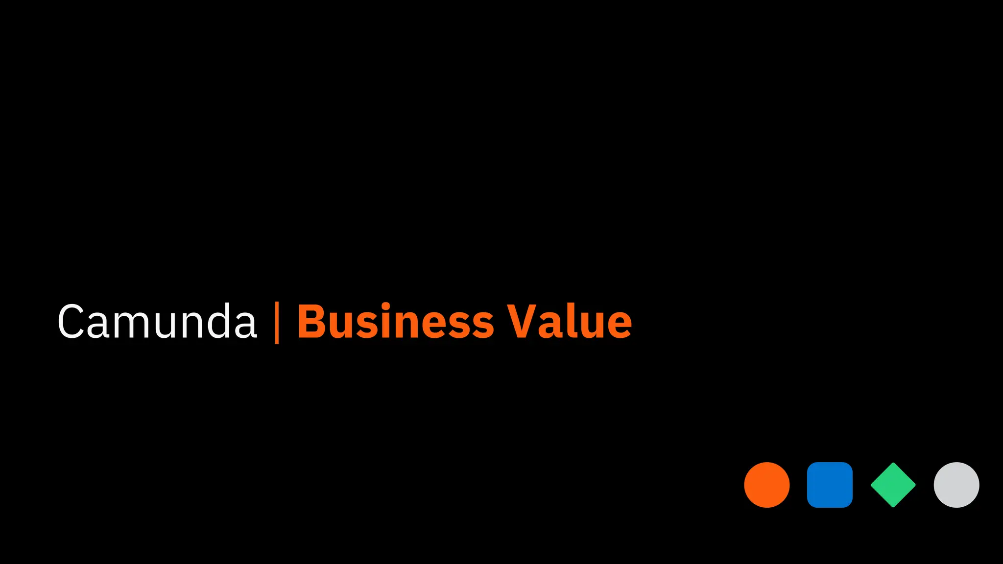 Camunda | Business Value
 