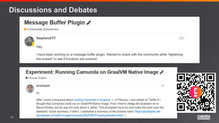 29
Discussions and Debates
 