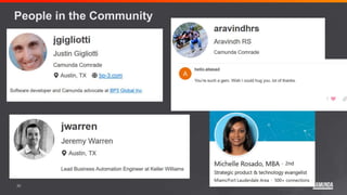 30
People in the Community
 