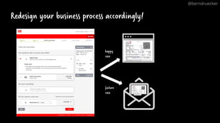 @berndruecker
happy
case
failure
case
Redesign your business process accordingly!
 