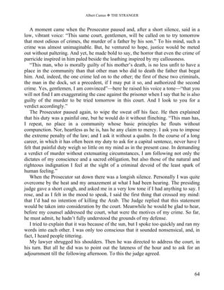 Camus, albert the stranger | PDF