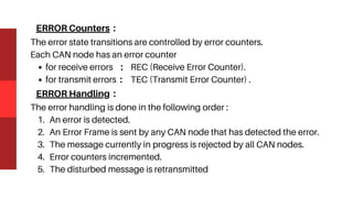 Can Error Problem Introduction of Can automotive protocols | PDF